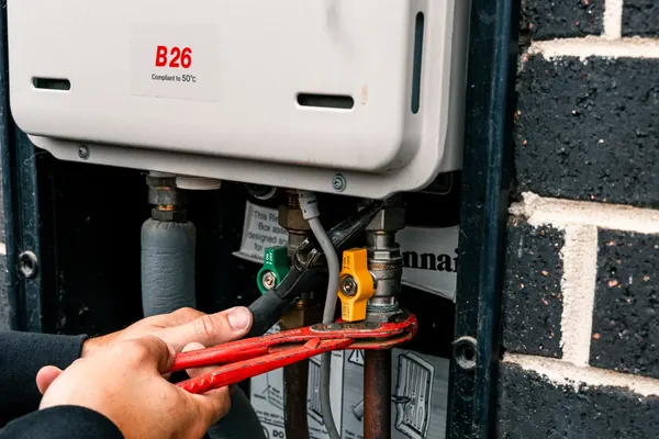 Bayside Plumber servicing a gas hot water system